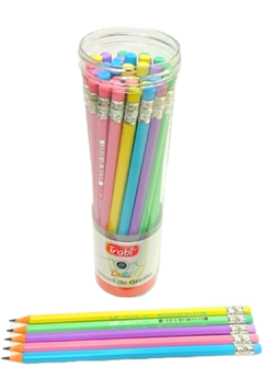 Lapiz Negro Pastel - TRABI - 7790578079012