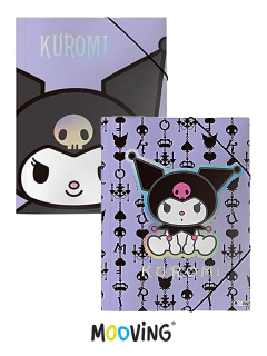 Carpeta Oficio 3 Solapas KUROMI - MOOVING - 7799133021275