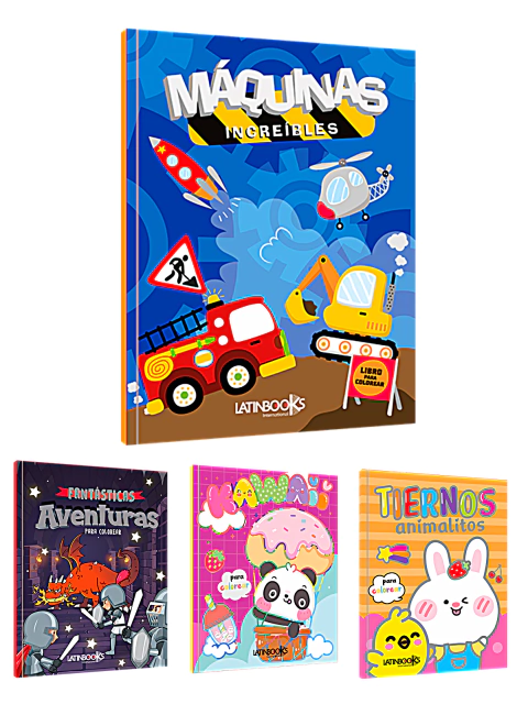 Libros Colorear - Colección a todo Color - LATINBOOKS - 2976*