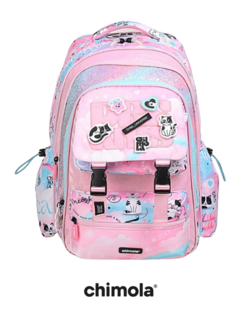 Mochila Espalda 17" Custom Cat Pink Aqua - CHIMOLA - 7798218140016 - comprar online