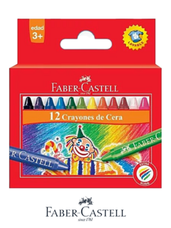Crayones de Cera x 12 - FABER CASTELL - 8901180243121 - comprar online