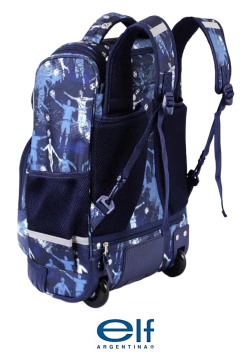 Mochila con Carro 18" FUTBOL Base de Goma 6445B - ELF - 2101161164452
