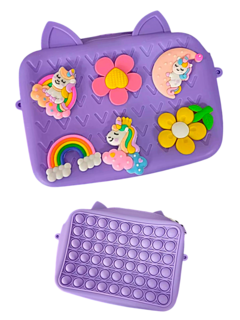 Cartera POP IT con Orejitas y Pines - ISAKITO - 7798393865452 - comprar online