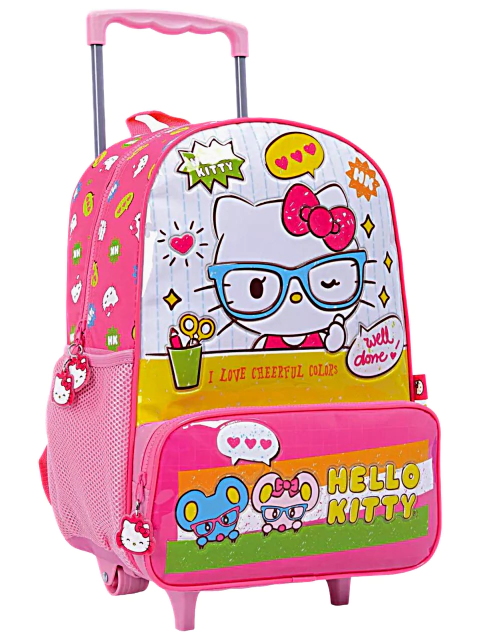 Mochila con carro 16" Hello Kitty - WABRO - 7453002807253