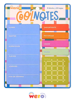 Set de Notas Adhesivas COOL NOTES - WE4107 - WERO - 7798346409405 - comprar online
