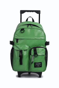 Mochila con carro 17" Multibosillo Neutra Verde de Chimola (270150)