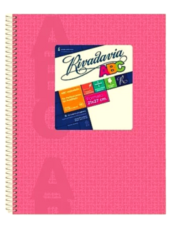 Cuaderno ABC espiralado x 60 hojas - RIVADAVIA - 017646 - tienda online