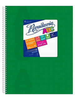 Cuaderno ABC espiralado x 60 hojas - RIVADAVIA - 017646 - Libreria Pincelada