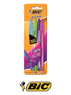 Bolígrafos Fashion Blister x 4 - BIC - 070330152168 - comprar online