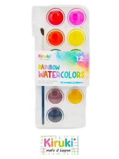 Acuarelas Pastel x 12 - KIRUKI - 714604085546 - comprar online
