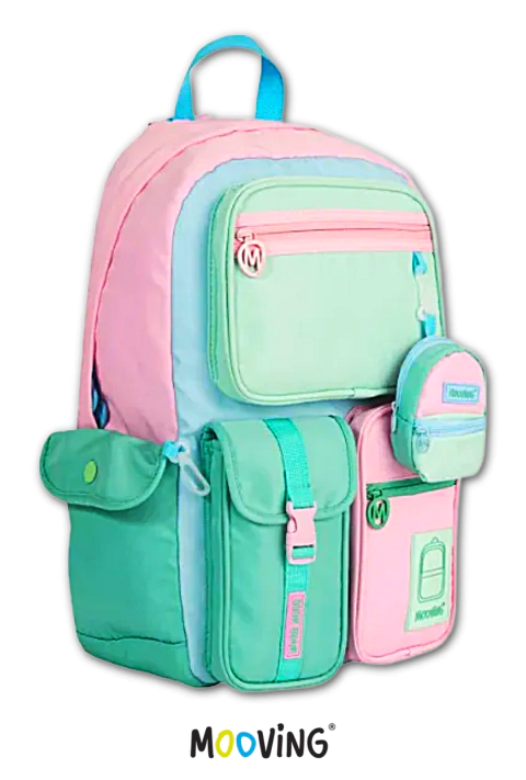 Mochila Espalda 18" PASTEL - MOOVING - 7799133031731 - comprar online