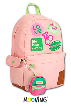 Mochila Espalda 18" PINK - MOOVING - 7799133031748 - comprar online