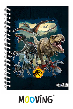 Cuaderno A5 x 80 hojas JURASSIC WORLD - MOOVING - 7799133008962 - comprar online