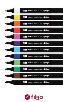Imagen de Marcadores TNT x 12 Surtidos - FILGO - 7798100969770*