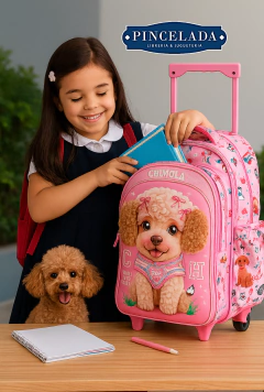 Mochila con CARRO 18" POODLE - CHIMOLA - 7798218163039 en internet
