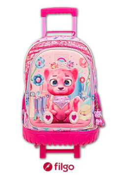 Mochila con Carro 18" LEOPARDA 3D - FILGO - 7798434162342 - comprar online