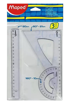Conjunto Geométrico 3 piezas - MAPED - 3154142427939