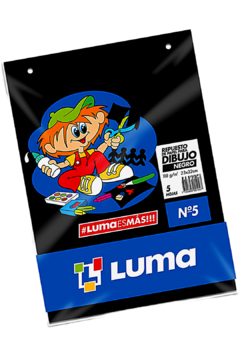 Repuesto de Dibujo N°5 NEGRO x 5 hojas - LUMA - 7796893001097