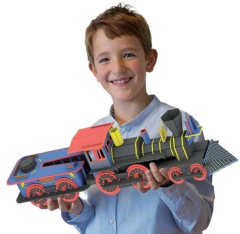 Libro + maqueta 3D: Construye una Locomotora de Manolito - comprar online