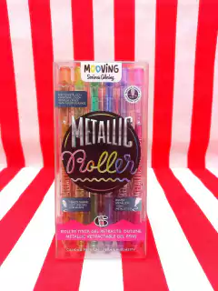 Bolígrafos Roller Gel Metallic x 6 COLORING - MOOVING - 7799133007071 - tienda online