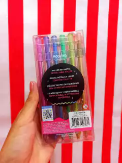 Imagen de Bolígrafos Roller Gel Metallic x 6 COLORING - MOOVING - 7799133007071