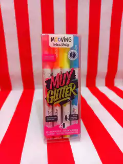 Resaltadores Muy Glitter x 4 Coloring - MOOVING - 7798356616459 - tienda online