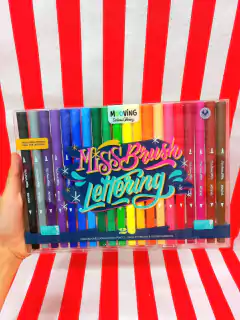 Imagen de Marcadores MISS BRUSH LETTERING x 20 Doble Punta COLORING- MOOVING - 7799133001772