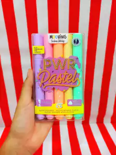 Resaltador POWER PASTEL x 5 COLORING - MOOVING - 7798302937119 en internet