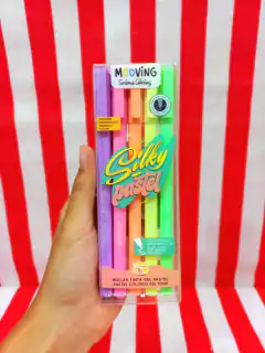 Boligrafos Roller Gel SILKY PASTEL x 5 Coloring - MOOVING - 7798302937195 - tienda online