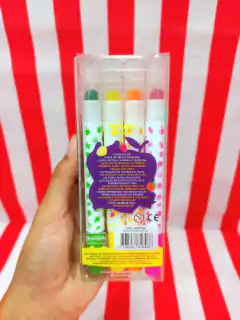 Resaltadores Gel con Aroma COLORES PERFUMADOS x 4 Coloring - MOOVING - 7798356616466