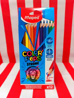 Lapices de colores STRONG x 12 - MAPED - 3154148627128