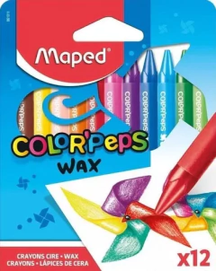 Ceras Color Peps WAX x12 - MAPED - 3154148610113 - Libreria Pincelada