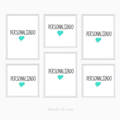 KIT TODO PERSONALIZADO 6 UNIDADES 3 24X33 E 3 24X24