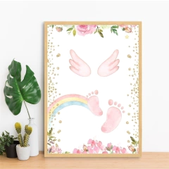 QUADRO NOSSO BEBÊ ARCO-ÍRIS 2