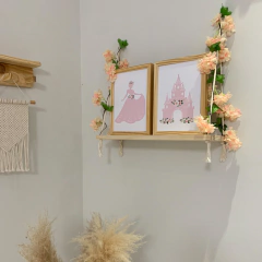 COMBO PRATELEIRA + 2 QUADROS PRINCESS - comprar online