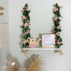 PRATELEIRA FLORES SOFISTIC BASE BRANCA