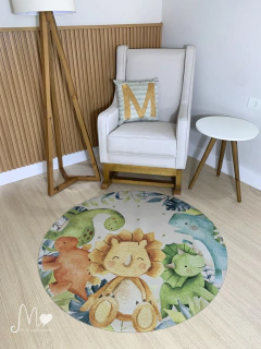 TAPETE PLAYMAT MIMOS DINO AQUARELA