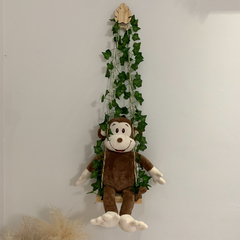 BALANÇO CORDA DE SISAL COM FOLHAS VERDES