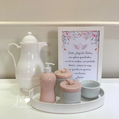 KIT HIGIENE PÁSSARO PORCELANA LUXO