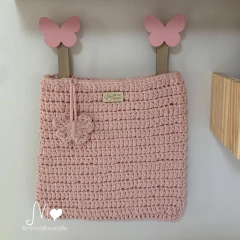 ORGANIZADOR PORTA FRALDAS COM GANCHOS ROSA DOÇURA