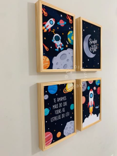 KIT QUADROS ESPAÇO SIDERAL - comprar online