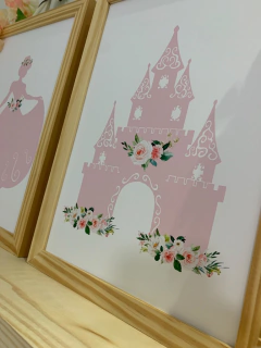 COMBO PRATELEIRA + 2 QUADROS PRINCESS - Mimos di Luxo