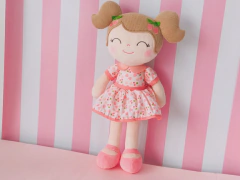 Boneca Gloveleya Metto Cerejinha rosa