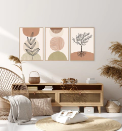 TRIO QUADROS BOHO CHIC NATURE