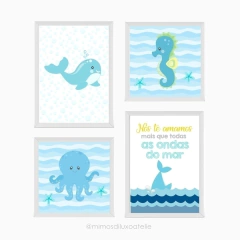 Fundo do mar azul