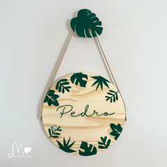 PLACA DECORATIVA 3D MODELOS FOLHAS