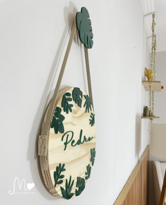 PLACA DECORATIVA 3D MODELOS FOLHAS - comprar online