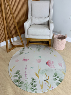 Cestão organizador em crochê - cor nude rose - Mimos di Luxo