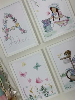 KIT QUADROS E BALANÇO - JARDIM DE BORBOLETAS COLEÇÃO ALICE - comprar online