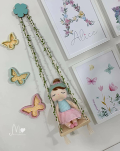 KIT QUADROS E BALANÇO - JARDIM DE BORBOLETAS COLEÇÃO ALICE na internet